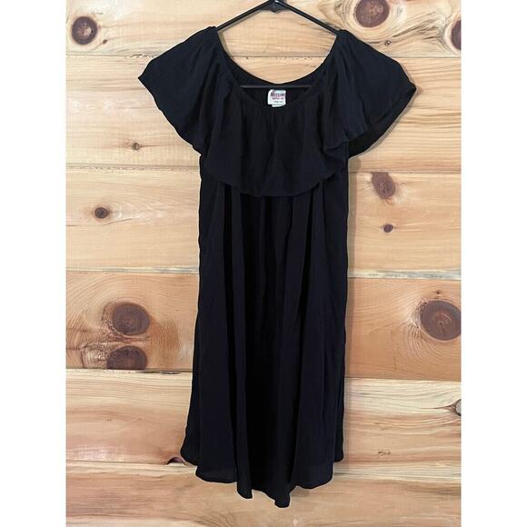 Mossimo Women's little black dress ruffle top. Size XS. casual beach wedding - Picture 1 of 6